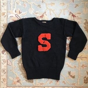 SOLD:  1940’s Highland Knitting Mills Wool Varsity College Letter Sweater